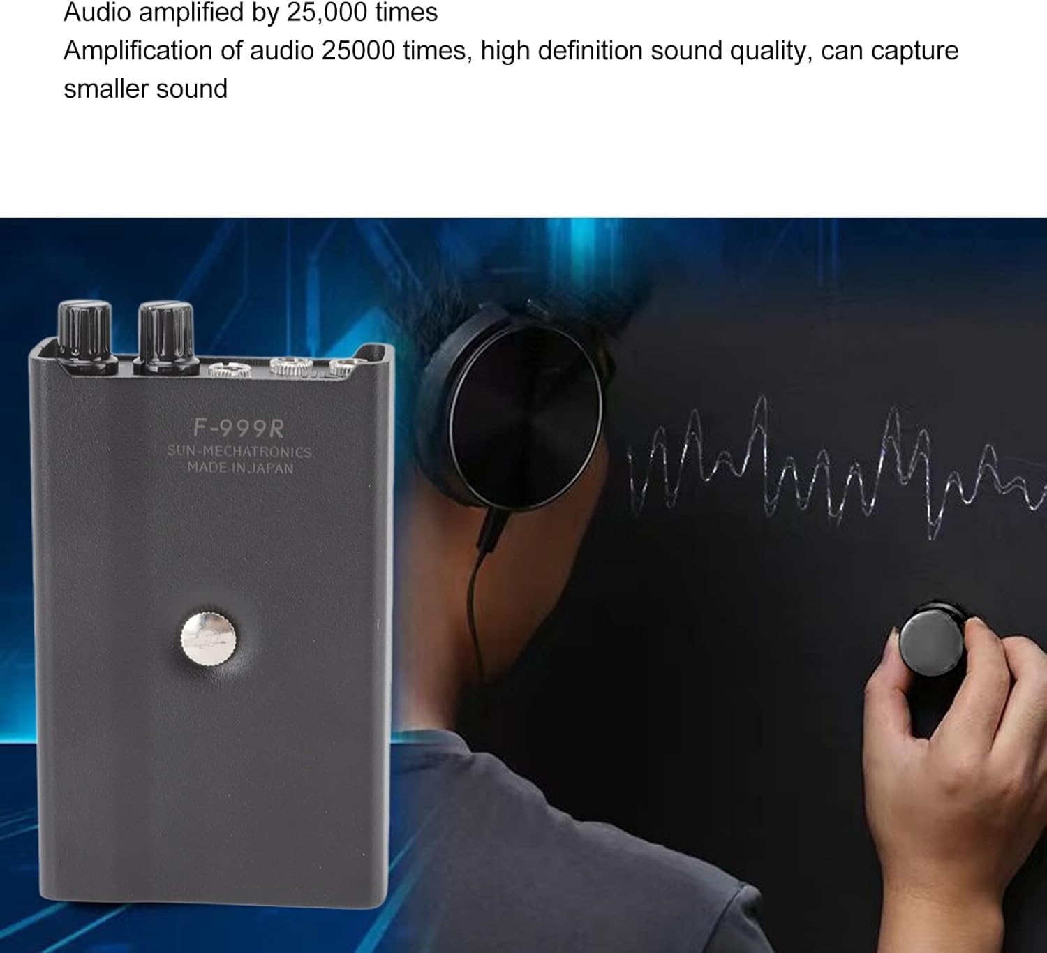 Detector De Fugas De Agua Subterráneas con Auriculares, Buscador De Fugas De Plomería Ajustable De 4 Velocidades para La Detección Y Prevención Eficiente De Fugas En Calefacción por Suelo