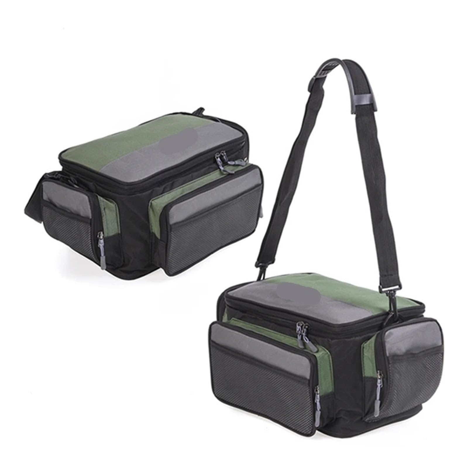 Mochila Pesca Bolsa de Pesca Multifuncional, Bandolera, for Guardar carretes de Pesca, señuelos y Aparejos, de Tela Oxford, de Gran Capacidad