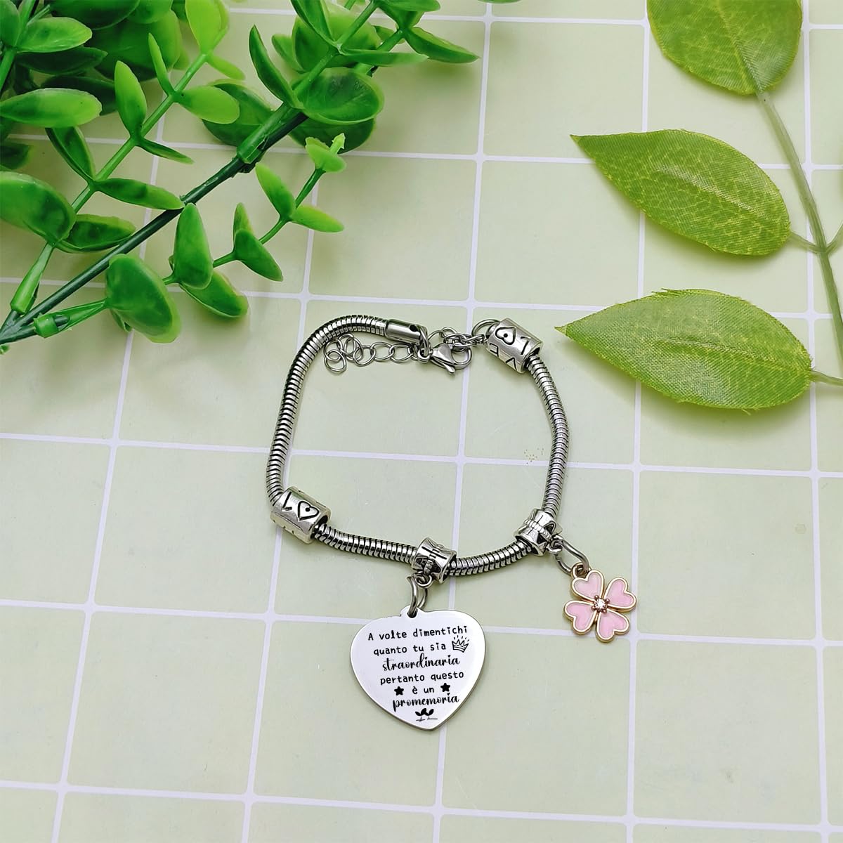 QTQTLP Regalo Amicizia Bracciale,Donna Bracciale Ispiratore Donna Ragazza per La Migliore Amica Regalo di Laurea, Regalo di Compleanno,Regalo di Natale