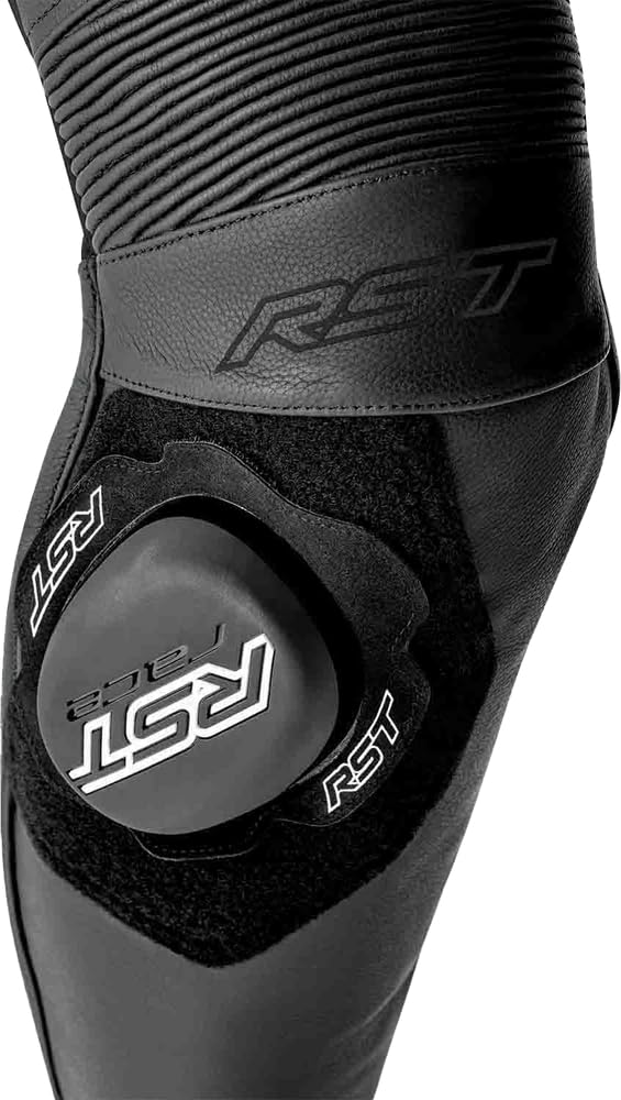 RST S1 D3O Perforowany jednoczęściowy skórzany kombinezon motocyklowy, czarny, XL