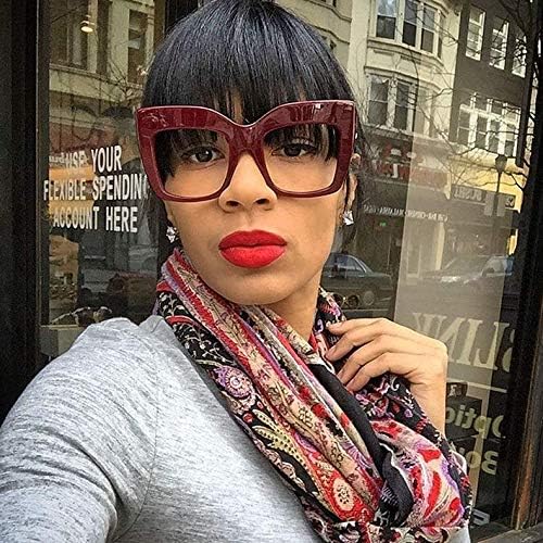 Miniatura 2 de FEISEDY Gafas cuadradas de gran tamaño Marco Gafas Mujeres B2475