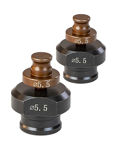 Vista 16 de AMZCNC Perforadora hidráulica eléctrica de 110 V 1200 W Φ1/4 "-4/5 "Punzonadora de metal con cepillo de carbono 5 muere para hierro y cobre placa