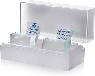 100 Microscope Slides Coverslips, Pre-Cleaned Square Blank Glass Cover Slides for Microscope, 22 mm x 22mm (Pack of 100)