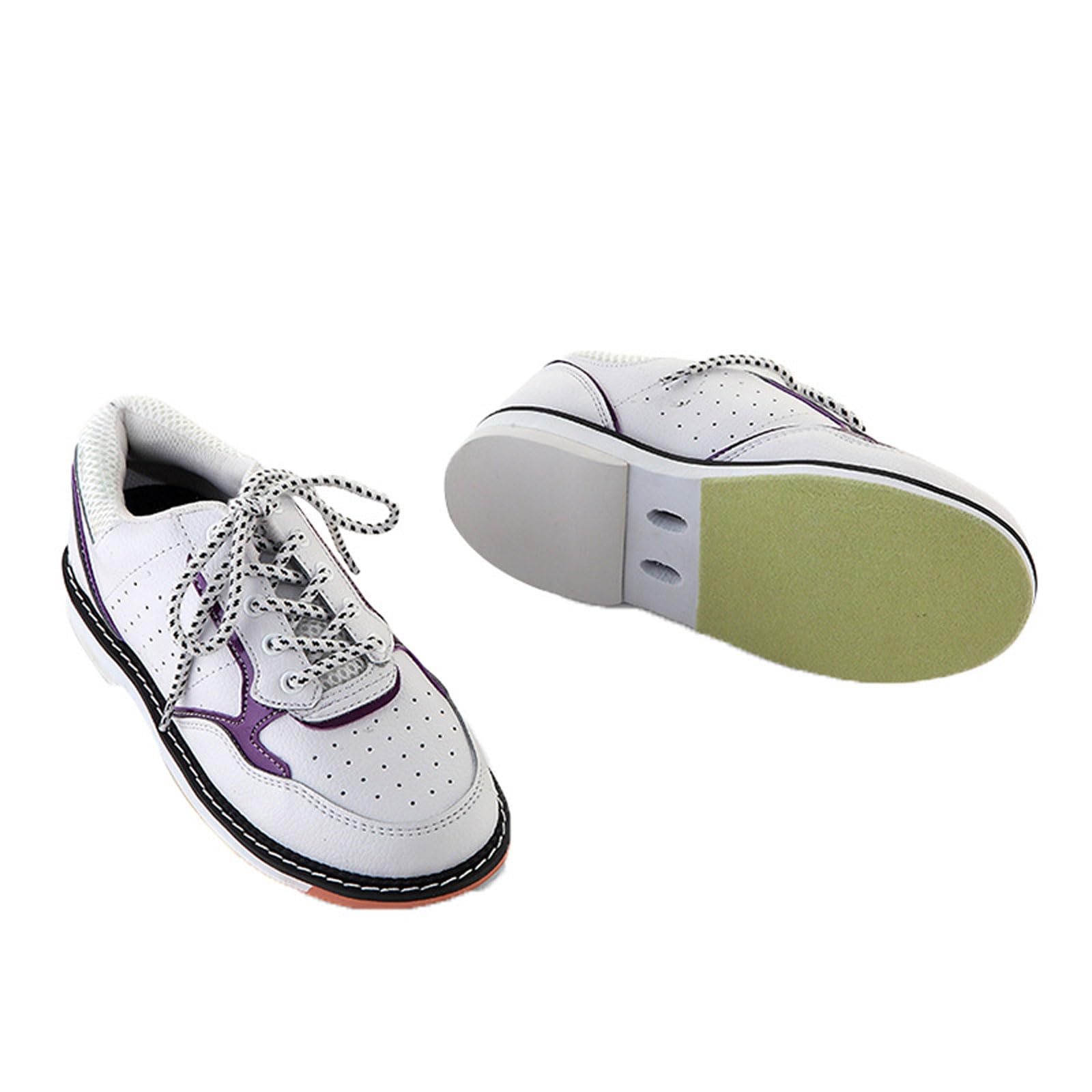 Scarpe da Bowling Donna Uomo,Scarpe da Bowling per Adulti,Scarpe da Bowling Professionali,Lightweight Bowling Athletic Sneakers,Atletica in Morbida Pelle Traspirante,per Uomo Donna Gioventù