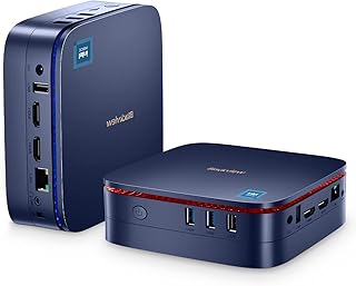 Blackview MP60 Mini PC,16GB RAM 512GB M.2 SSD Intel 11th Gen N5095(up to 2.9GHz), Mini Desktop Computers, Windows 11 Pro, Dual-Band Wi-Fi, BT 4.2, HDMI2.0 4K UHD for Business Home Office Blue