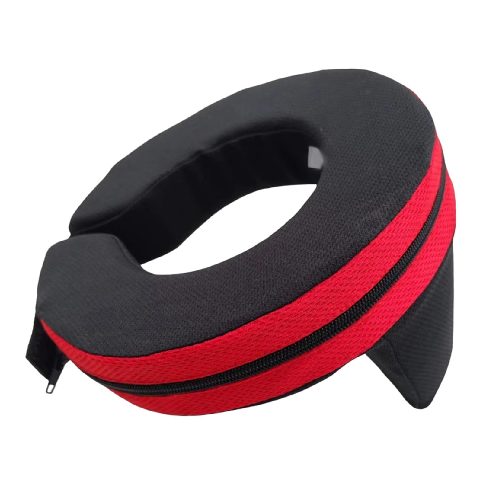 Collare Protettivo per Kart Tutore Da Corsa Protezione Dagli Urti Rinforzo Collo Supporto Traspirante con Design Ergonomico Adatto per di Tutt, Adulto Rosso