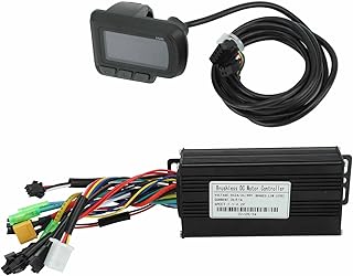 Changor Motor Conversion Parts, 500W To 750W Sine Wave Fast Heat Dissipation Electric Bike Motor Controller Kit 3 Mode 24V 36V 48V with LCD Display for Electric Bicycle