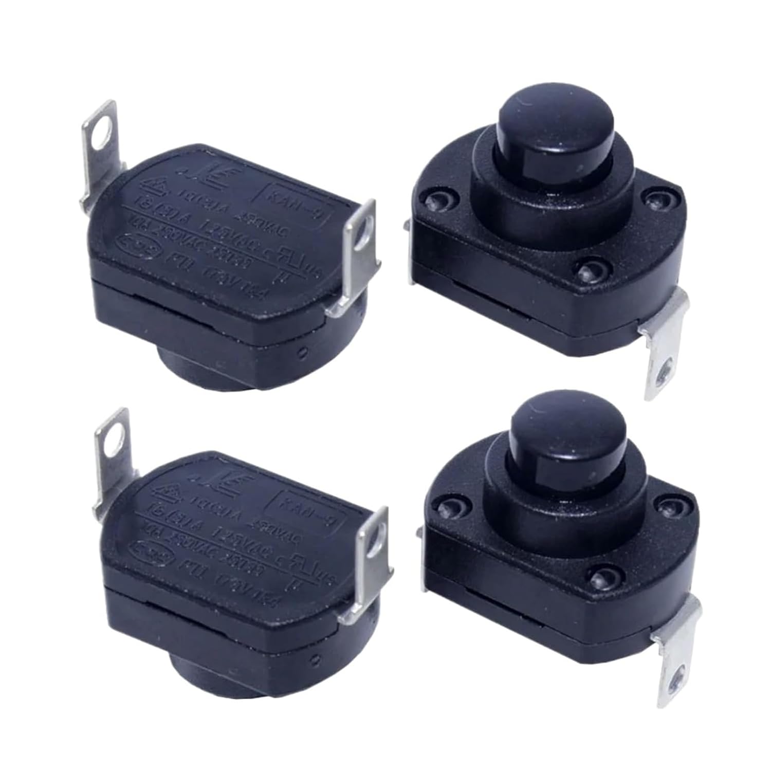 High-Current Push Button Switch Kan-9 10A 16A 250VAC 125VAC Self-Locking VDE CQC .p26