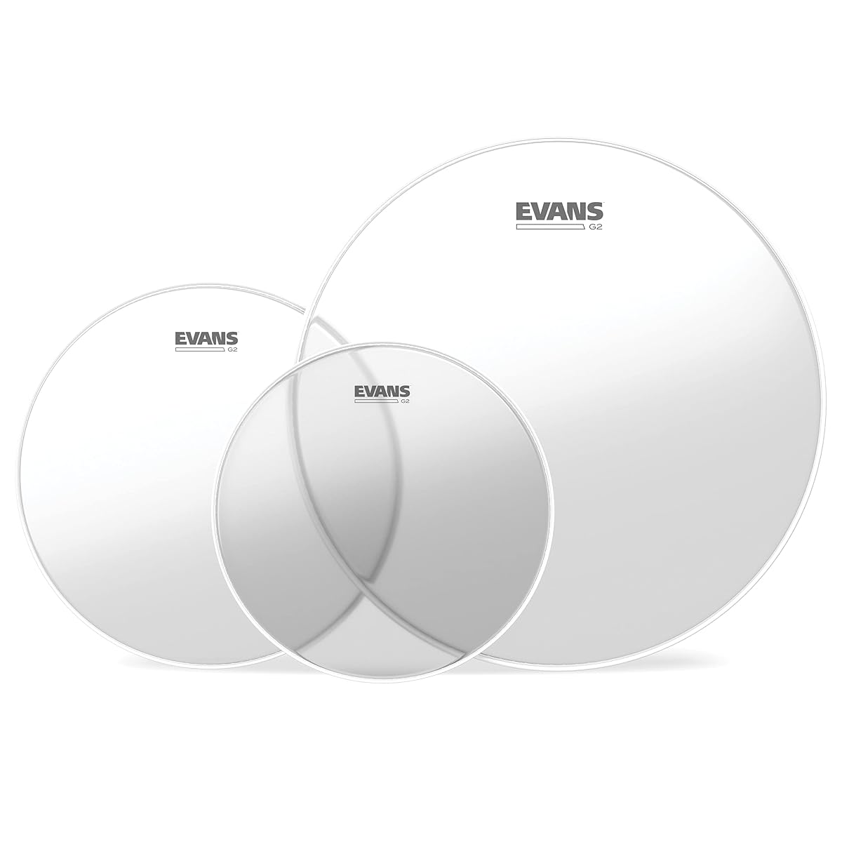 Evans ETP-G2CLR-R Tom Pack Drumhead, Clear