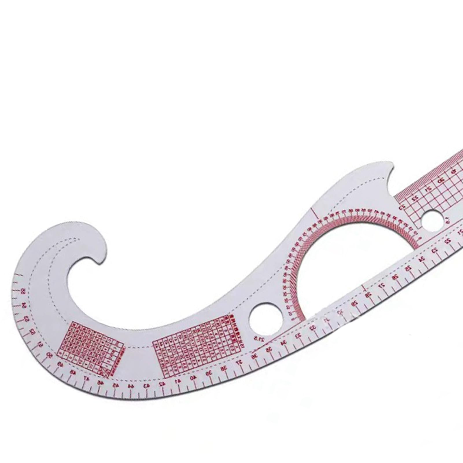 Hidyliu Set di Righelli da Cucito Accessori su Misura in Plastica Flessibile Ad Alta Trasparenza per Taglio di Abbigliamento 7 Pezzi