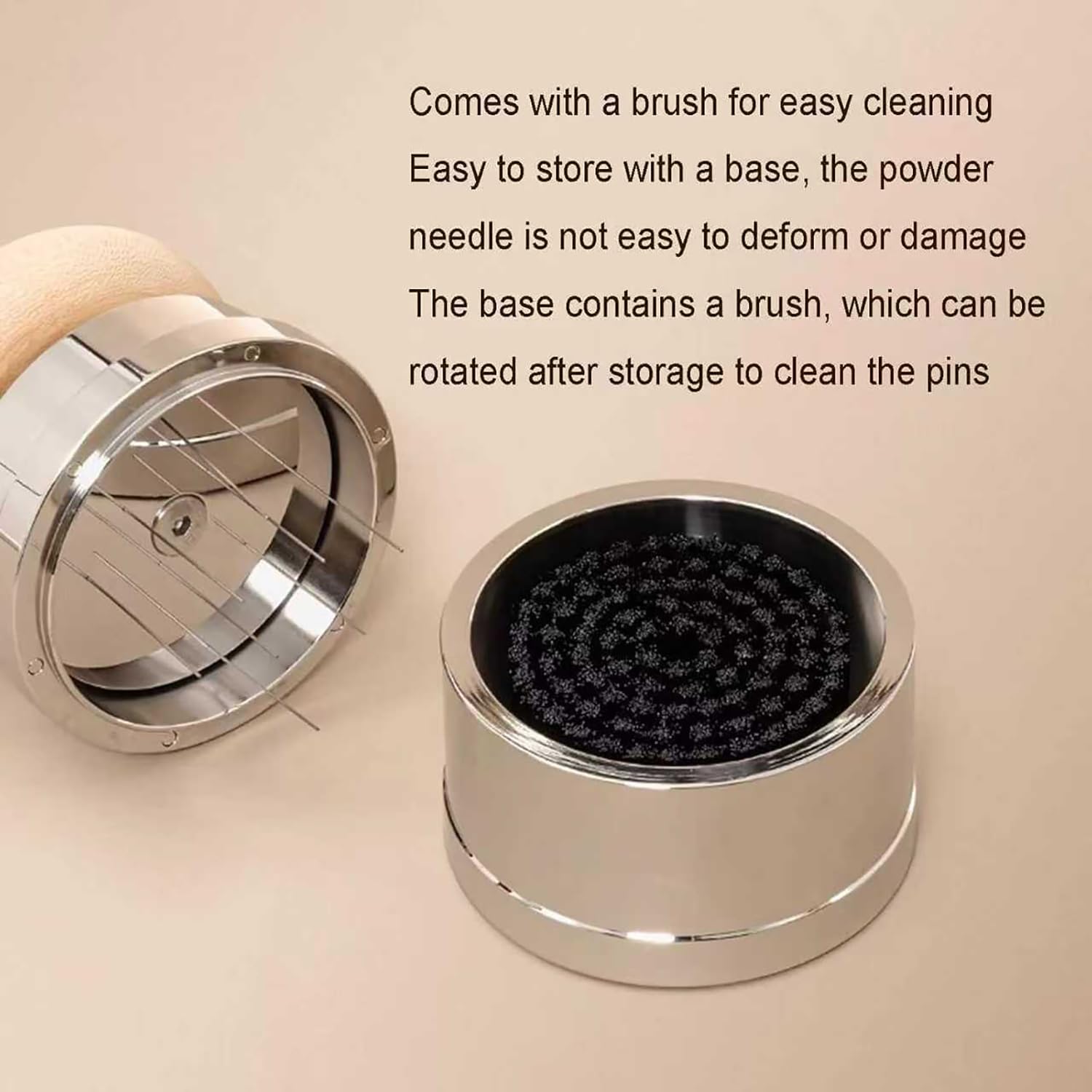 Juego de prensador y distribuidor de espresso de 58 mm, nivelador de café con resorte, accesorios 2 en 1 para cafetera, perfecto para preparación de espresso