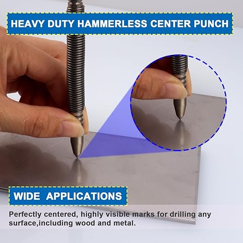 Miniatura 3 de LSTOPGO Juego de uñas de resorte, fijador de uñas de doble cabeza, 4 herramientas de extracción de pasadores de bisagra de puerta sin martillo,