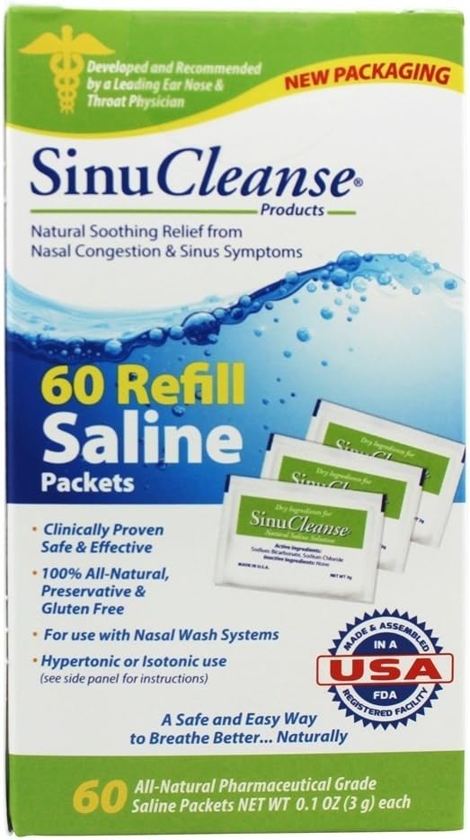 SINUSCLEANSE Saline Packets, 60 CT