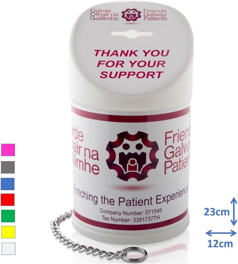 Lockable Slope Counter Top Unit for Fundraising, Sporting Events, Charity Collections, Donations and Lotteries (White)