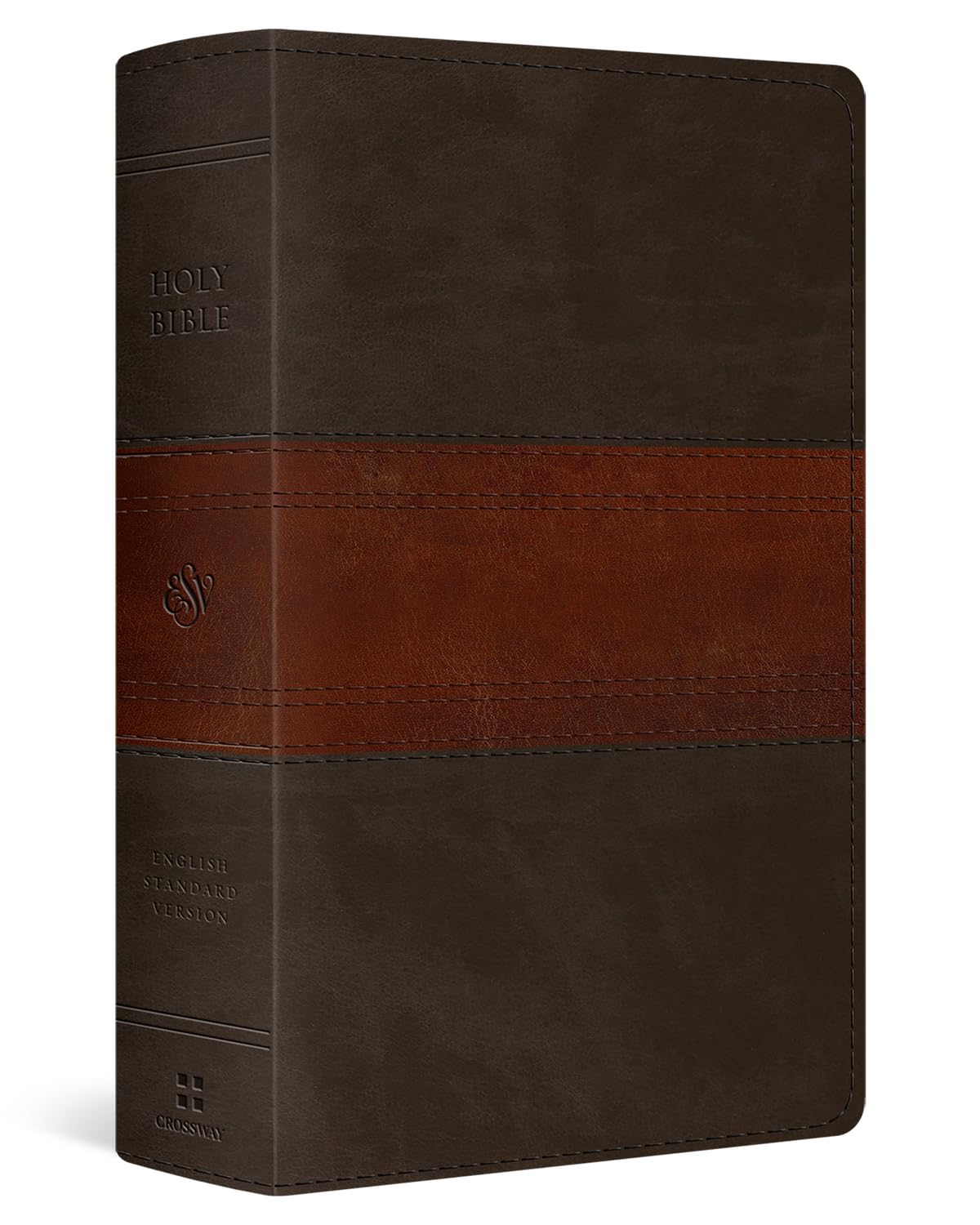 ESV Large Print Personal Size Bible, Red Letter (Trutone, Forest/Tan, Trail Design)