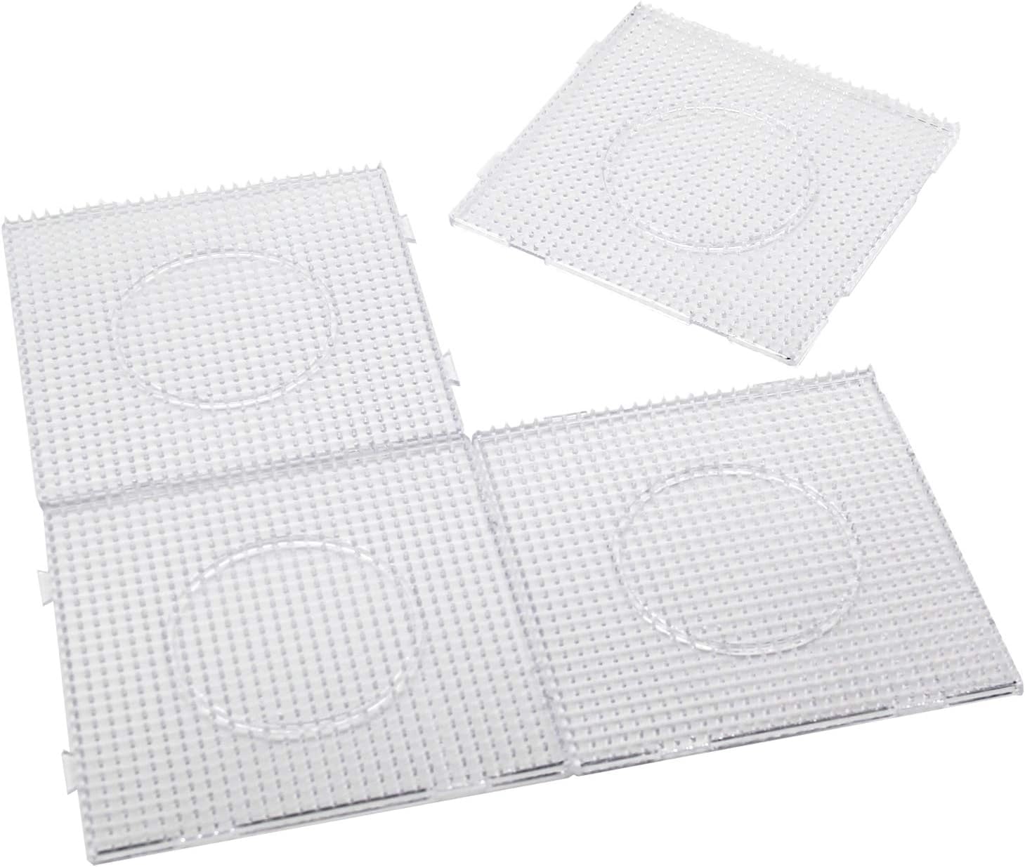 Vytung Zestaw 4 szt. koralików bezpiecznikowych 5 mm, 130 wzorów, pęseta i papier do prasowania, duże przezroczyste plastikowe tablice pegboardowe, szablon, koraliki dla dzieci, koraliki rzemieślnicze