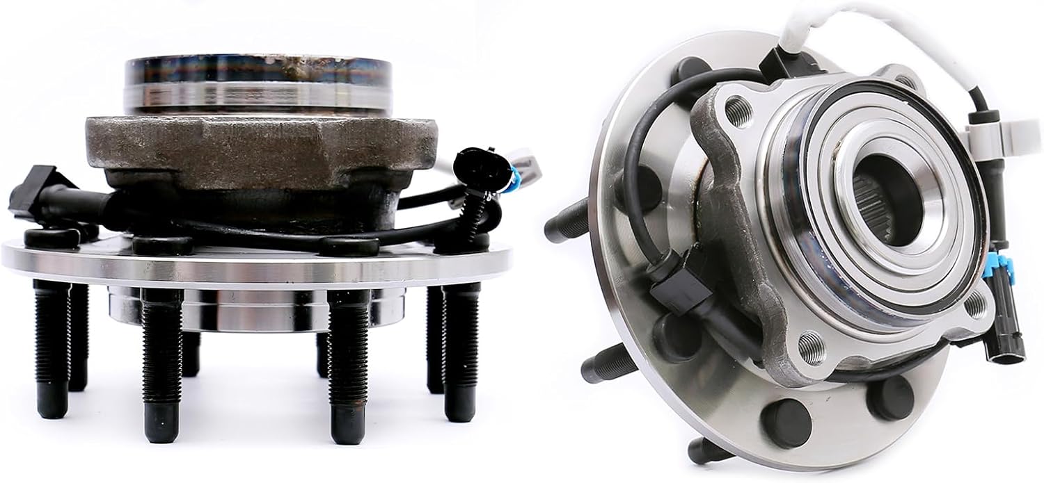 FKG 515086 (2WD Only) Front Wheel Bearing Hub Assembly fit for 2001-2004 Chevy Silverado 2500, 2001-2006 Chevy Silverado 2500HD, 2001-2006 Chevy Suburban 2500, Set of 2