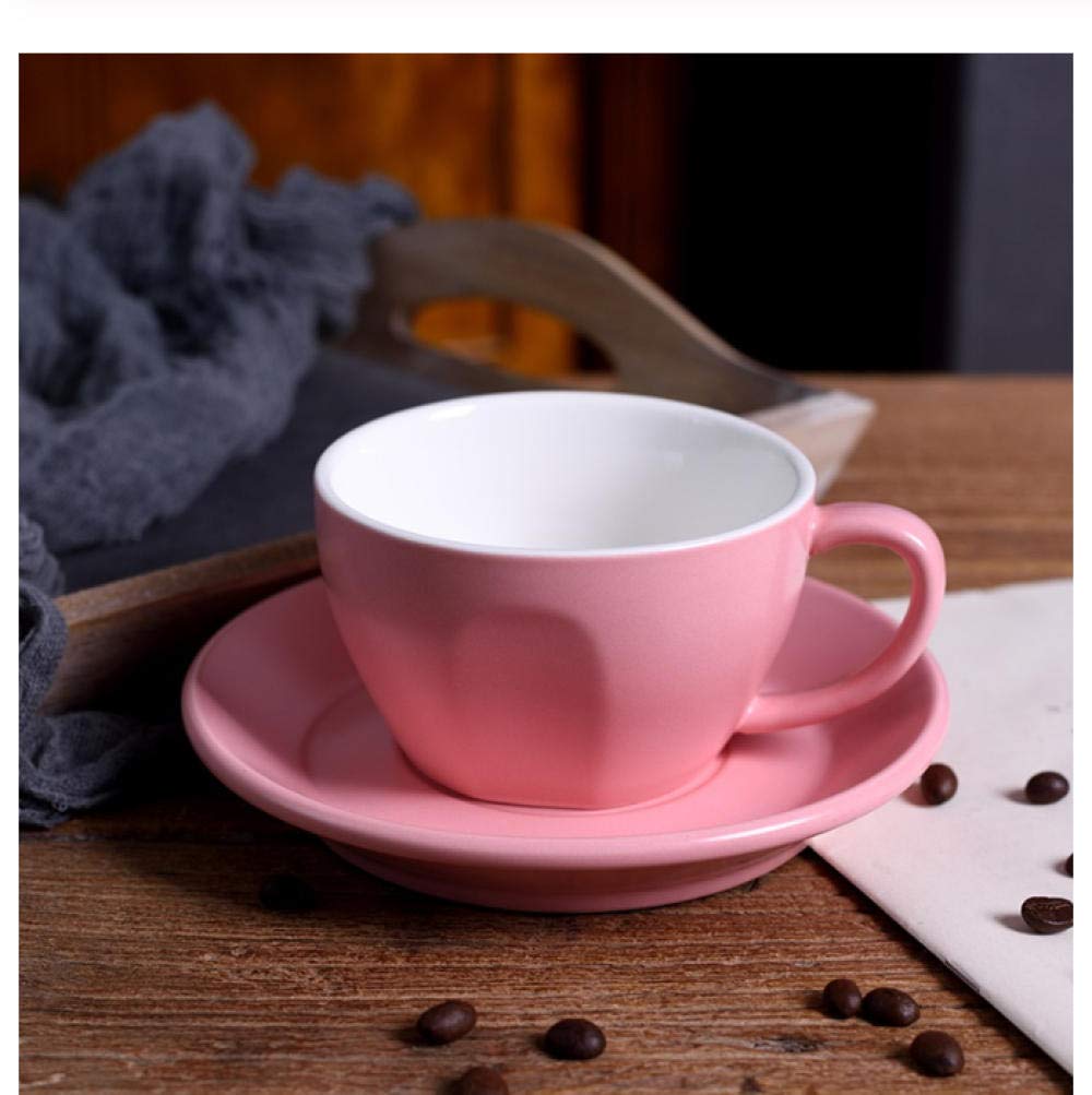 Tazza di latte di caffè in ceramica di modo con il piatto coppie tazza di tè mattina tazza di acqua regalo per le ragazze
