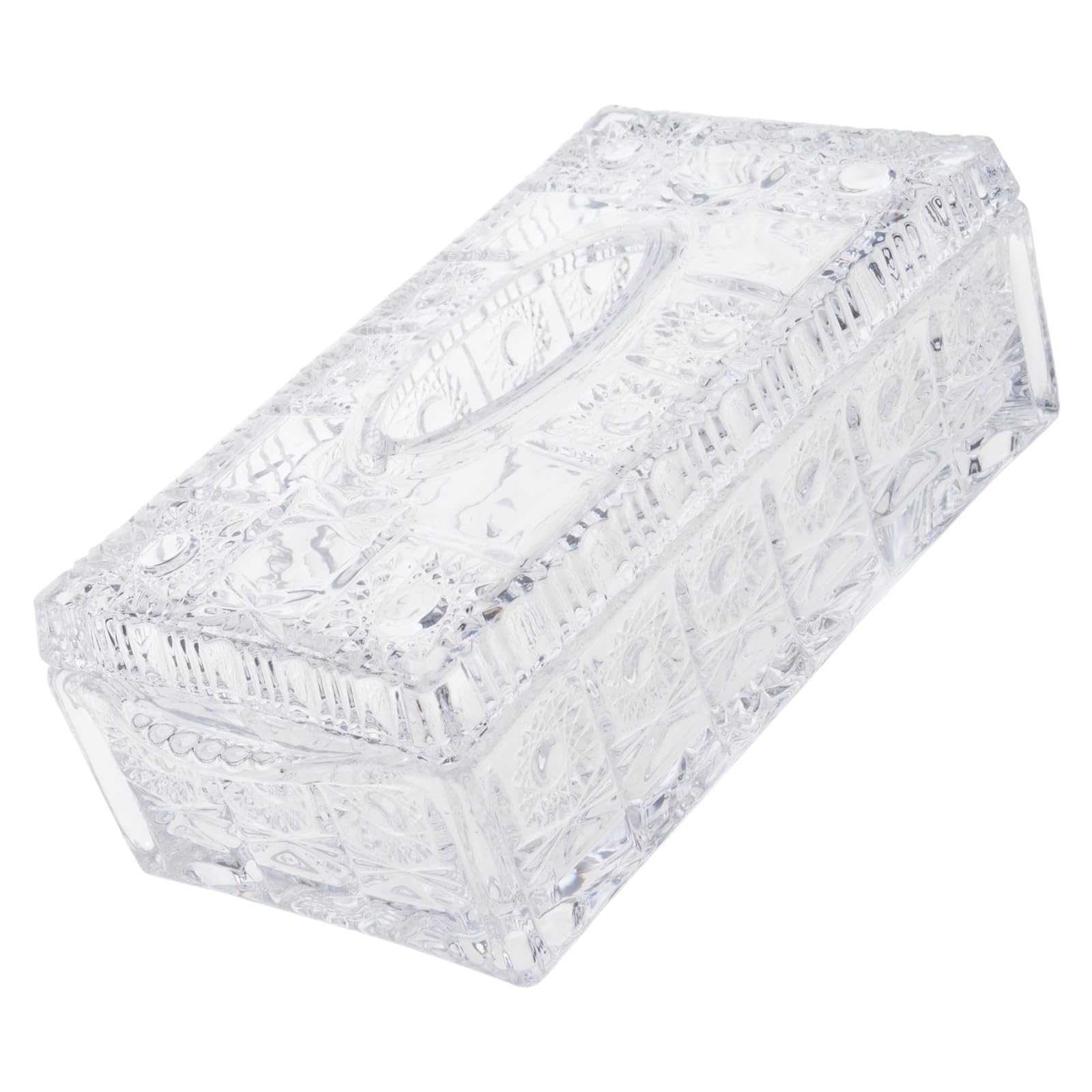ZEPFJHE Napkin Holder Elegant Transparency Tissue Paper Dispenser with Nonslip Bottom Perfect for Living Room and Workspaces Stylish Transparent Napkin Organiser with Nonslip Base