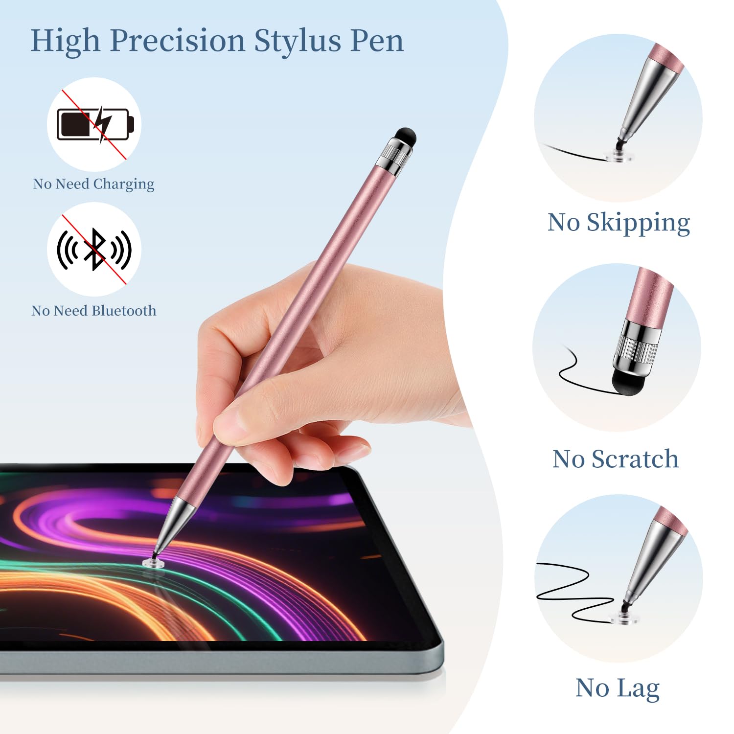 Amazon.com: ChaoQ 2-in-1 Stylus Pen for Touchscreen, 6pcs High