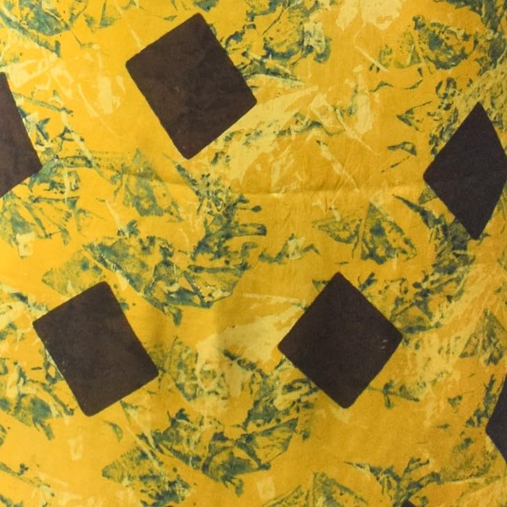 Image of Ethnics of Kutch Womens's Ajrakh Modal Silk Natural Dye Hand Block Print Unstitched Kurta Fabric
