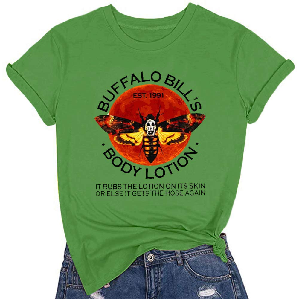 KaxindebWomens Summer Funny Graphic Tees Vintage Letter Print Cuffed Short Sleeve Casual Basic Tops T Shirts