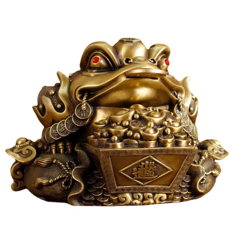 金蟾銅斗 開運 招財 装飾品 工芸品美術品 置物 Amazon.com: 纯铜金蟾日进斗客厅办公室开业礼品玄关店铺开业乔迁