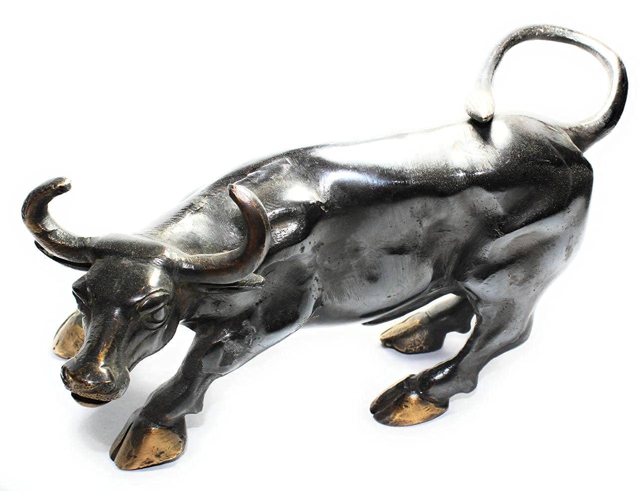 Buy Brass Bull Black/Brass Charging Bull Beautiful Brass Charging Bull