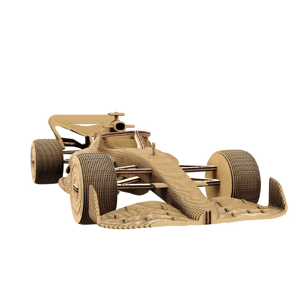 3D Cardboard Puzzle Carving Racing Car Age from 14 Years 367 Pieces Height Approx. 18 cm