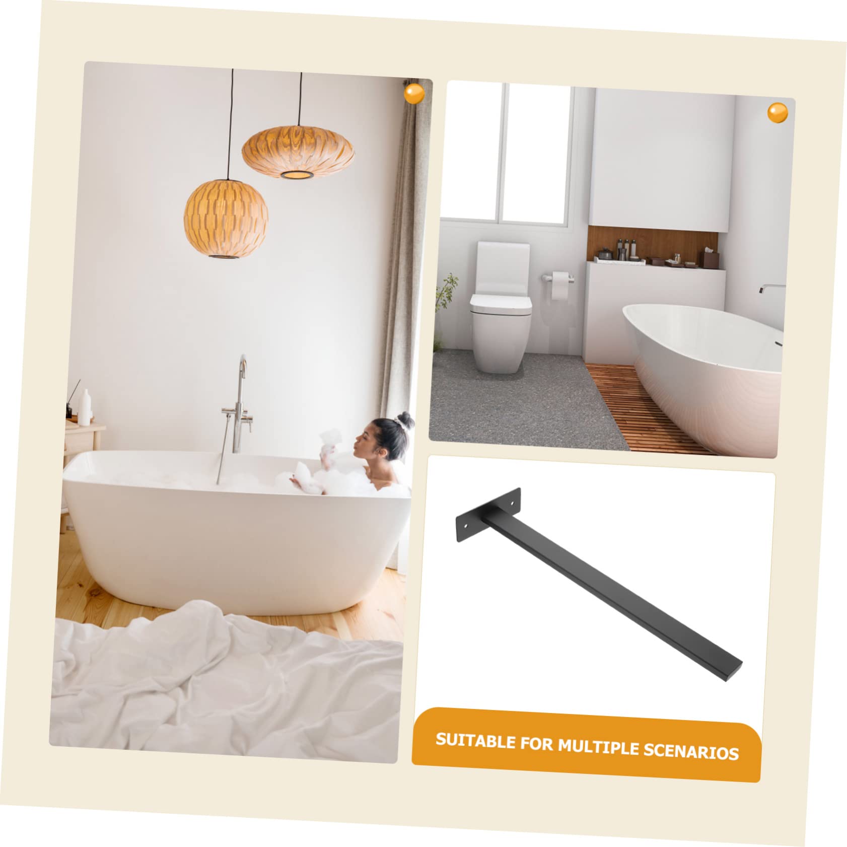 Toallero de Acero Inoxidable, Juego de 4 toalleros de Pared para baño, 304 Atmosphere.