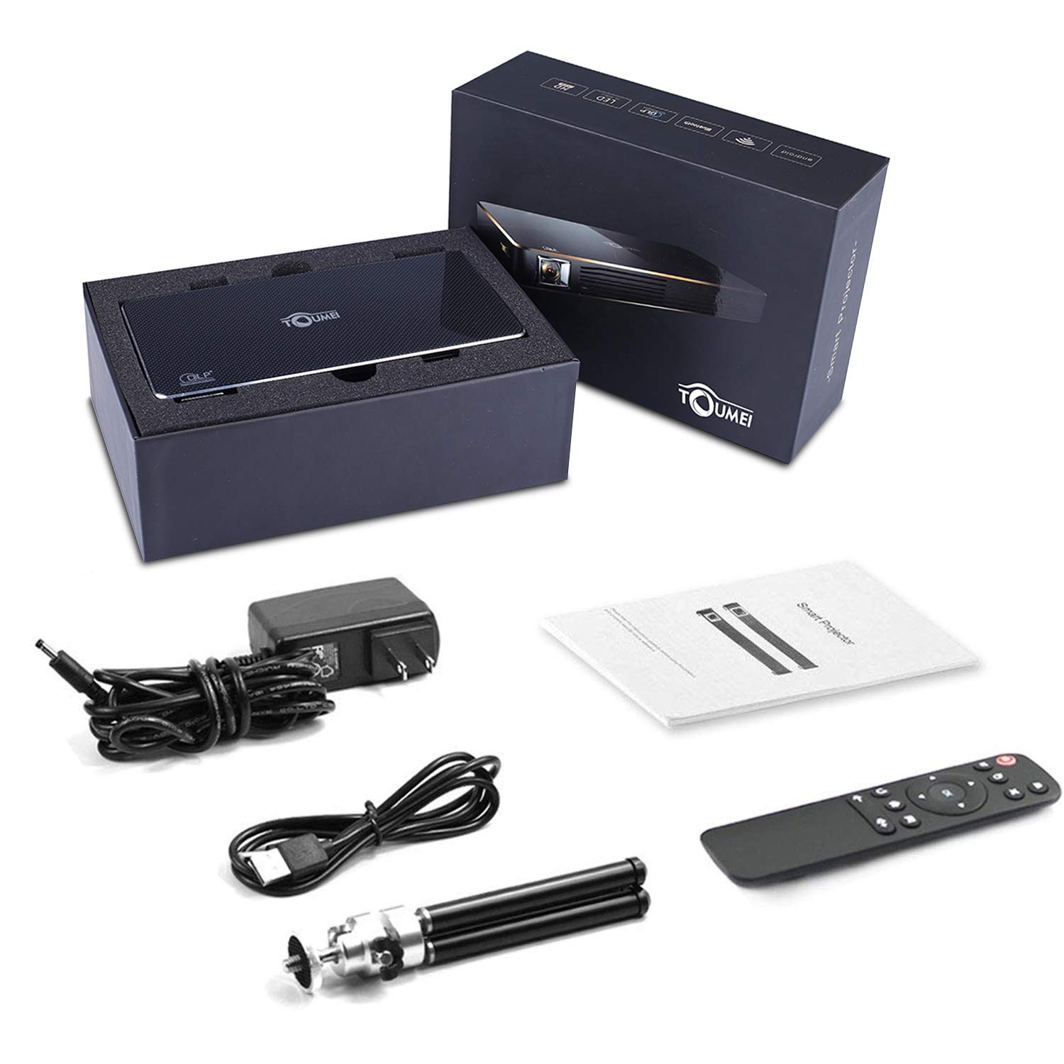 TOUMEI Mini Video Projector Tenswall C800S, Le projecteur Haute définition