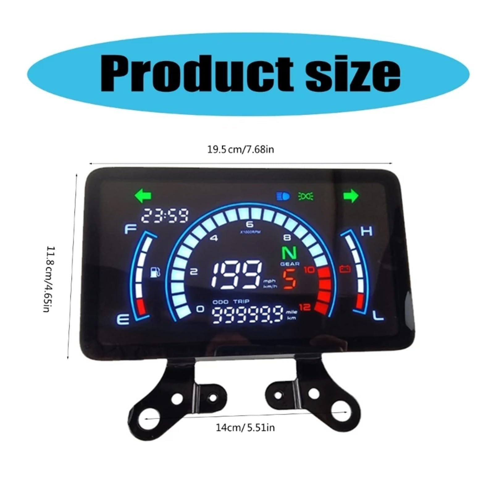Panel De Instrumentos Digital De Fácil Instalación con Pantalla Clara Y Lecturas Precisas De Velocidad Y Distancia para Motocicletas para 150 LX0E medidor