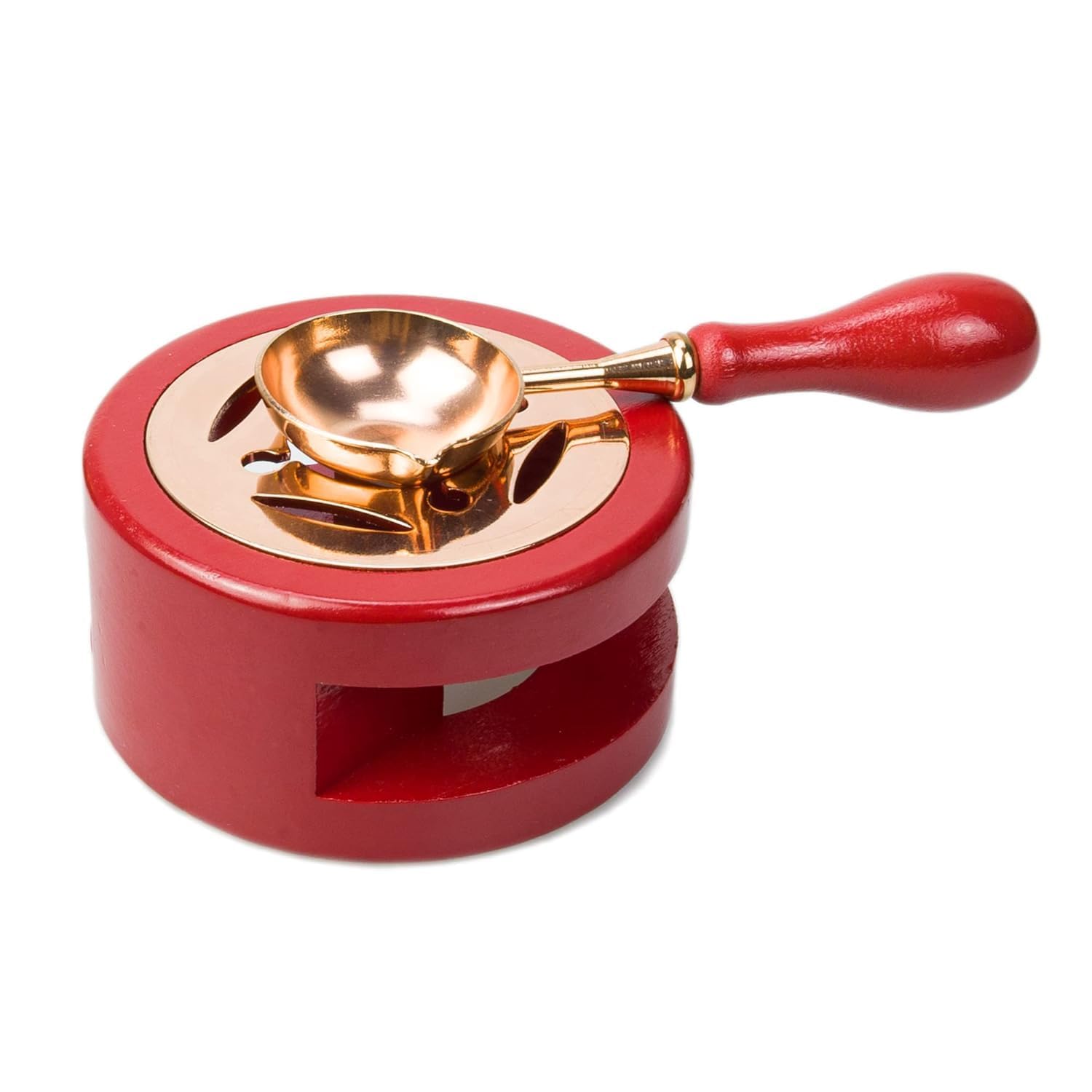 LUOSHI Wax Seal Kit With Warmer, Stamp, Spoon, and Furnace For Melting Sticks Or Beads - Assorted Color