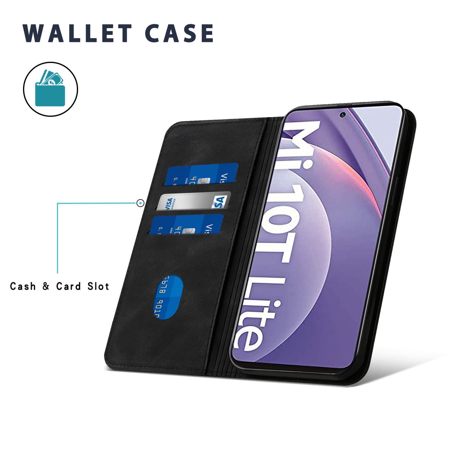 CUSTODIA COVER per XIAOMI MI 10T LITE 5G + 2x (Pack) PELLICOLA VETRO