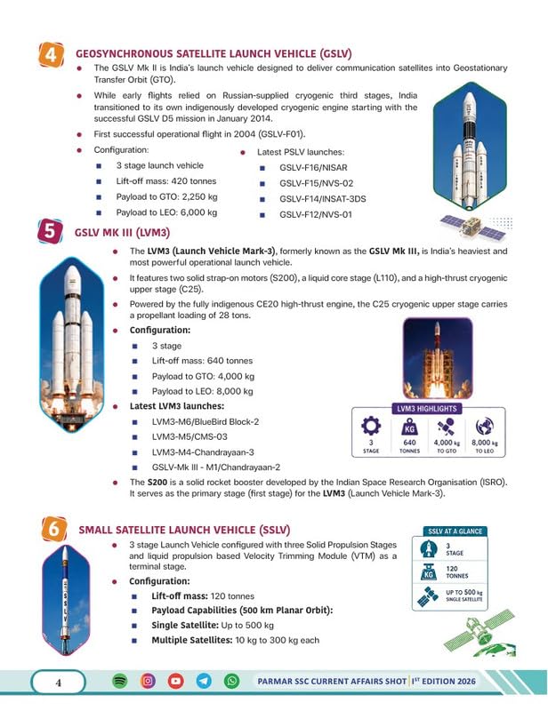 Image of PARMAR SSC Current Affair Shot | English Medium | 1st Edition, 2026 Edition | Helpful For All SSC Examinations | Parmar SSC Current Affair Team | Parmar SSC