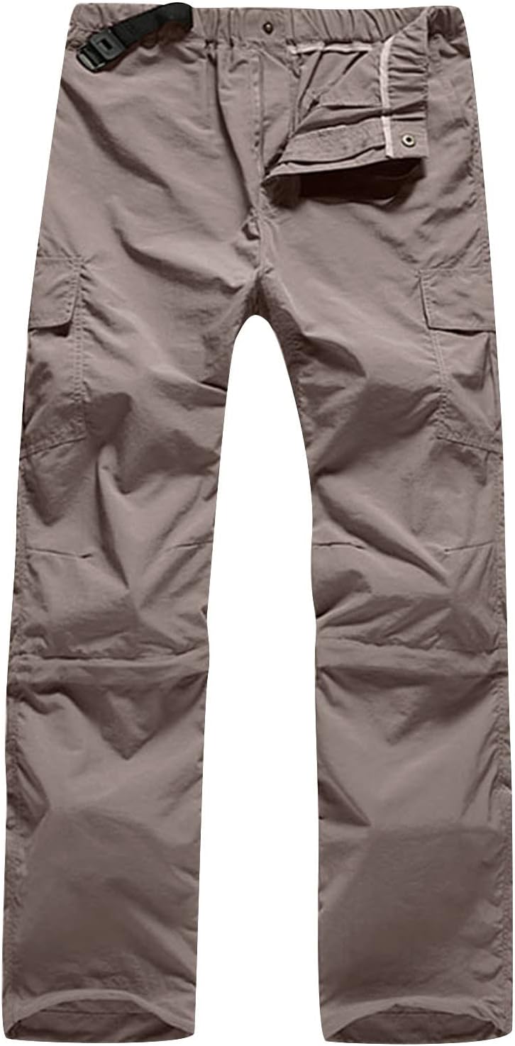 Cambkatl Mens Hiking Pants Outdoor Convertible Waterproof Quick Dry Zip Off Lightweight Fishing Safari Camping Travel Pants
