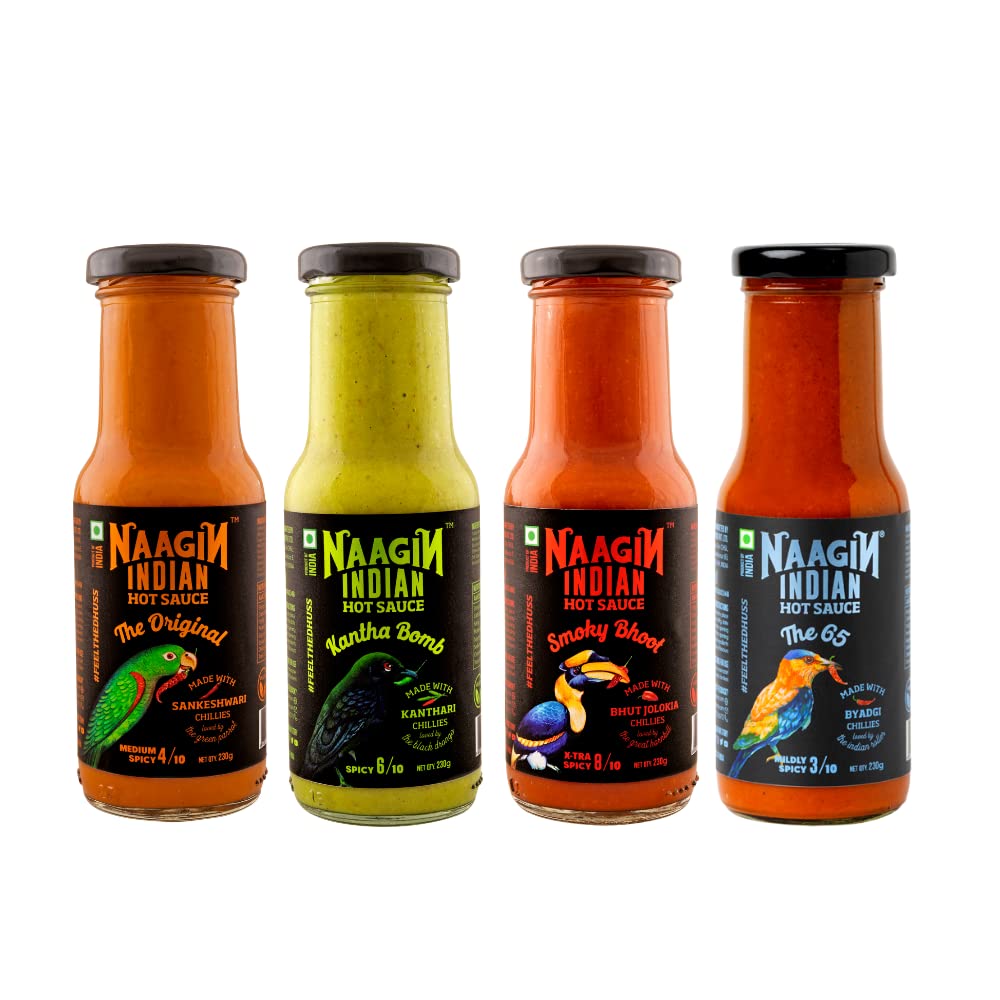 NAAGIN Indian Hot Chilli Spicy Sauce The Original, Kantha Bomb