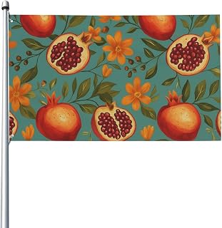 Fresh Guava and Flower Flag for Outside Home Decor Yard Decoration