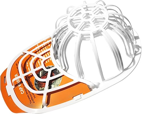 FAIRAH Arandela de sombreros, paquete de 2 soportes de almacenamiento de gorras de béisbol, limpiadores portátiles de gorras de béisbol, jaula de