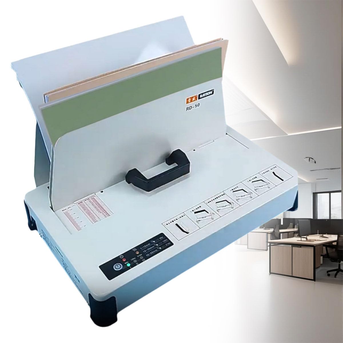 Encuadernadora Térmica Eléctrica, Encuadernadora Térmica Para Contratos De Documentos, 300W, 220V/50HZ, Precalentamiento 3 Minutos, Para Documentos Empresariales Oficina Escuela Folletos Reparación