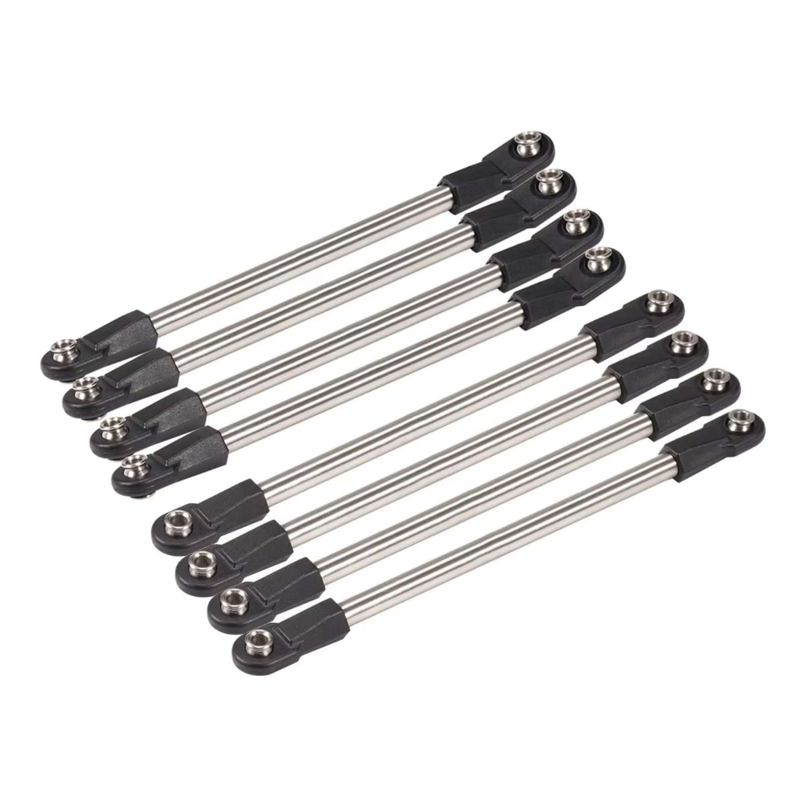 Pour SCX10 D90 TF2 1/10 Acier Inoxydable Châssis Jeu Biellettes Direction Empattement 275 Mm Avec Embouts M4 Pièce Rechange Chenille RC 275WB PièCes ModèLes Rc