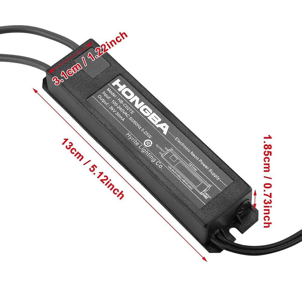 ネオントランス Amazon.co.jp: ネオントランス、ネオン電子変圧器、3KV/30mA/5