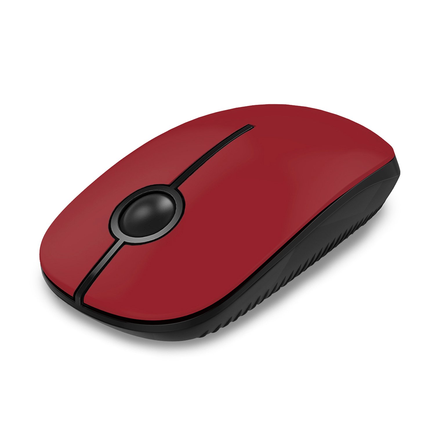 Photo 1 of VssoPlor Wireless Mouse, 2.4G Slim Computer Laptop Mouse, Black and Red