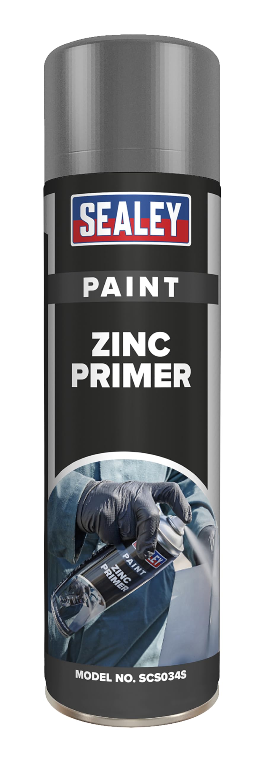 Sealey SCS034S Grey Zinc Primer Paint 500ml