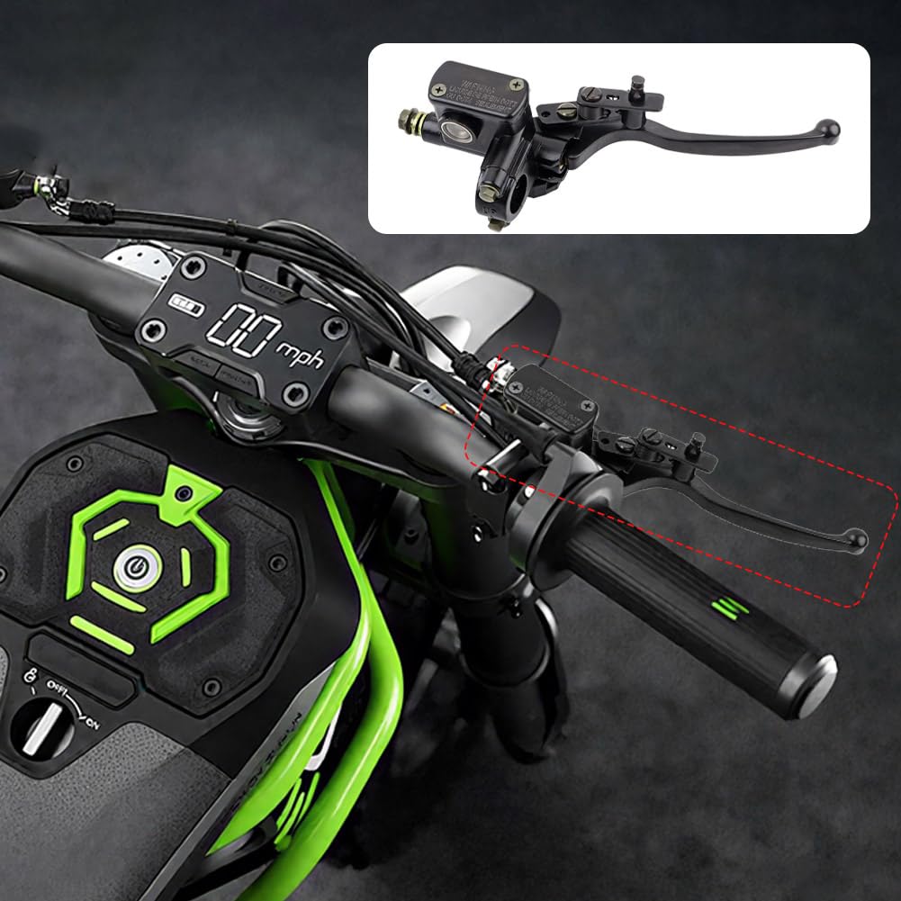 Pompa Freno Anteriore Destra Per Scooter E Pit Bike - Leva Frizione Idraulica In Lega Alluminio, 22mm - Foto 5