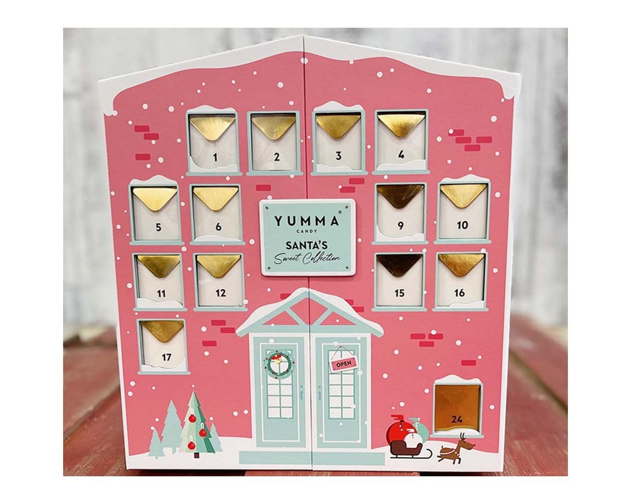 Yumma Candy Adventskalender | Luxuriöser Genusskalender mit 24 süßen Fruchtgummi-Überraschungen