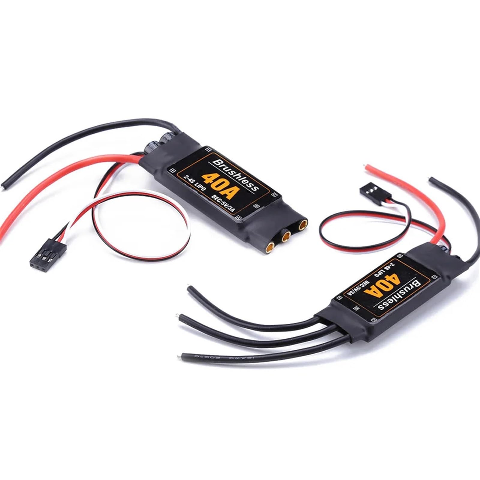 1PCS 40A Brushless Motor Speed Controller ESC Airplanes Parts Motor Speed Controller for RC Toys for FPV Quadcopter Helicopter(Short Line)