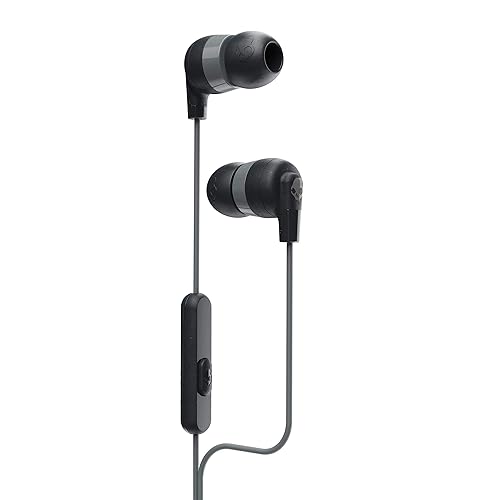Skullcandy Ink'd+ In-Ear Wired Earbuds, Microphone, Works with Bluetooth Devices and Computers - Black - Black - Single - Wired