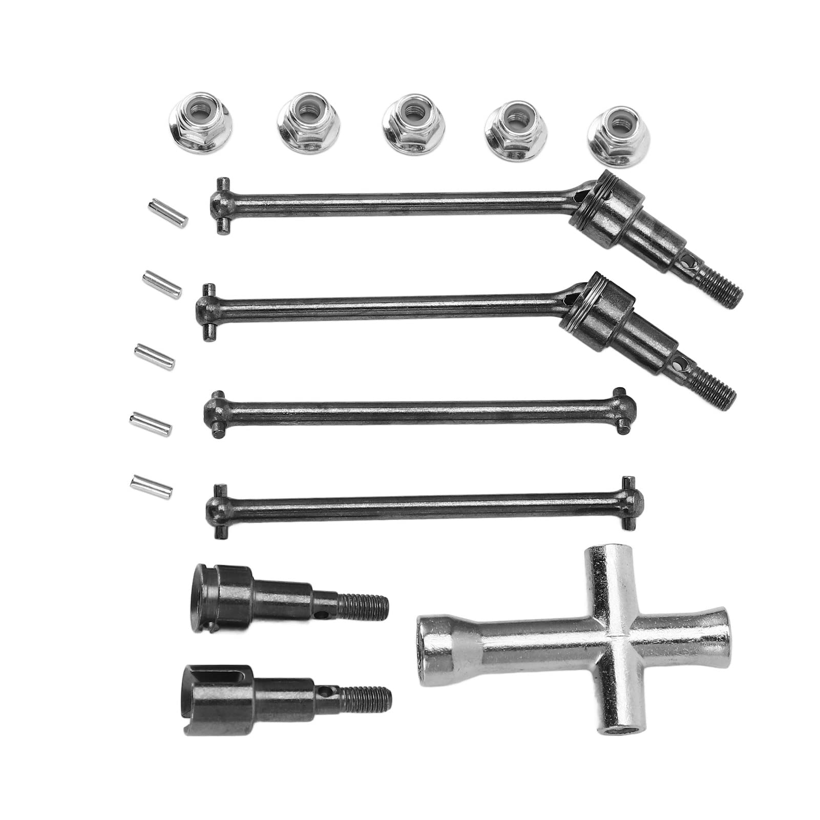 RC Front Rear Drive Shaft Set Steel CVD Driveshaft for SCY 16101 16102 16103 16201PRO RC Car