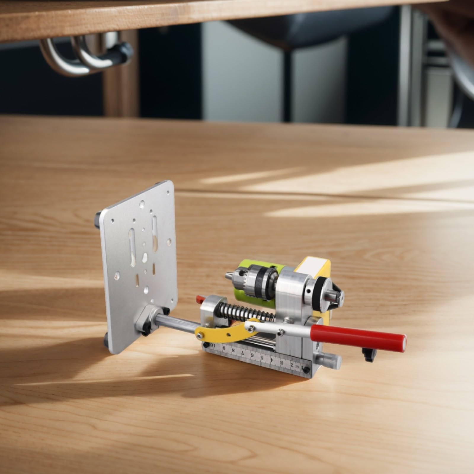 Taladro de mesa para mini con motor 795 DC 7000 rpm, taladro de precisión portátil con mandril B10 0,8 – 6 mm, fresadora CNC, base para madera, metal, bricolaje